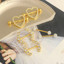 Load image into Gallery viewer, Nipple Ring 3 Pairs Set Combination Adhesive Nail Tongue Pin Piercing Jewelry