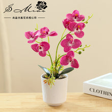 Load image into Gallery viewer, 3D Printing Film Three-Fork Eight-Flower Phalaenopsis Bonsai Artificial Flower Fashion Home Decorations