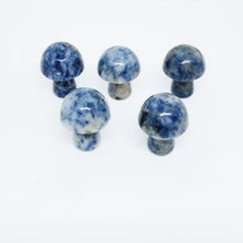 Load image into Gallery viewer, 5PCs Natural Crystal Agate Mushroom 2cm Mini Small Mushroom Crystal Crafts Micro Landscape Ornaments Decorations