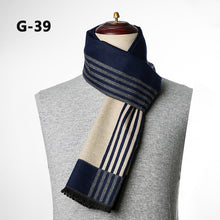 Load image into Gallery viewer, Men's New Winter Autumn and Winter Cashmere Business Jacquard Plaid Korean Foreign Trade Scarf Men