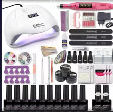 Load image into Gallery viewer, Nail Beauty Tool Set Beginner Home Nail Art Tool Suit