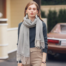 Load image into Gallery viewer, Solid Color Wave Light Striped New Scarf Women's Winter Fresh Sweet Macaron Monochrome Mid-Length