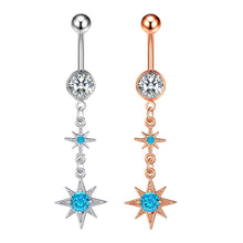 Load image into Gallery viewer, New Zircon Navel Stud Belly Ring Piercing Jewelry