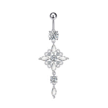 Load image into Gallery viewer, New Zircon Navel Ring Navel Stud Piercing Jewelry