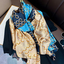 Load image into Gallery viewer, Spring and Summer New Silk Scarf Gift Silk Imitation Silk Women's Printed Imitation Mulberry Silk Beach Towel Shawl Scarf