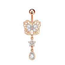 Load image into Gallery viewer, Exquisite Zircon Navel Ring Navel Stud Piercing Jewelry