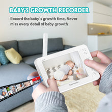 Load image into Gallery viewer, 5-Inch Large Screen Private Model Baby Monitor Two-Way Intercom Baby Monitor Support TF Card