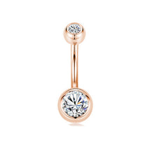 Load image into Gallery viewer, Belly Ring Set Zircon Navel Stud Clay Diamond Navel Buckle Piercing Jewelry