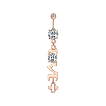 Load image into Gallery viewer, New Zircon Navel Ring Navel Stud Piercing Jewelry