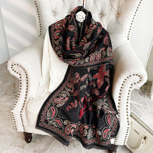 Load image into Gallery viewer, Women's Scarf Shawl Outer Match Winter Office Nap Blanket Cheongsam Blanket Cashmere-like Tassel Warm Scarf