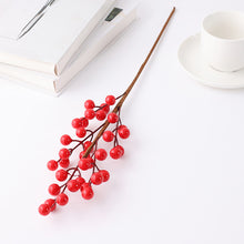 Load image into Gallery viewer, Fortune Fruit Red Berry Rich Fruit New Year Christmas Living Room Home Decoration Flower Arrangement Small Holly Bouquet