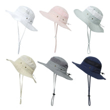Load image into Gallery viewer, Children's Sun Hat Mesh Stitching Outdoor Bucket Hat Boys and Girls Sun Hat