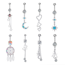 Load image into Gallery viewer, New Zircon Navel Stud Belly Ring Piercing Jewelry