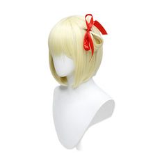 Load image into Gallery viewer, Lycoris Recoil Rico Les Raisins Cos Wig Jinmu Thousand Bundles Cos Wig Light Golden Bobhaircut Wig