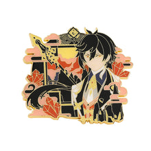 Load image into Gallery viewer, Cartoon Anime Game Derivative Golden M Badge Original God Brooch Sweet Rain Wendi Eye of God Carved Sunny Brooch