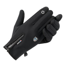 Load image into Gallery viewer, Men's Autumn and Winter Splash-Proof Water Velvet Thermal Non-Slip Full Finger Outdoor Mountaineering Gloves Women's
