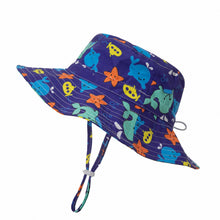 Load image into Gallery viewer, Marine Animal Children's Bucket Hat Outdoor Breathable 0-5 Years Old Men and Women Baby Sunhat