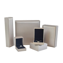 Load image into Gallery viewer, 4pcs/set Jewelry Storage Box Brushed PU Gift Ring Pendant Necklace Bracelet Holders Case with 4 boxes