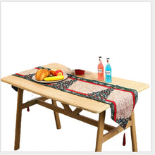 Load image into Gallery viewer, Christmas Decorations Knitted Fabric Table Runner Dining Table Santa Claus Decoration Home Dress up