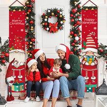 Load image into Gallery viewer, Christmas Couplet Christmas Party Decorations Background Fabric Wall Painting Door Hanging