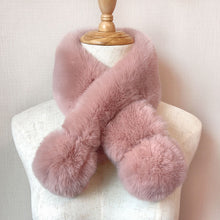Load image into Gallery viewer, 2023 New Autumn and Winter Mink-like Wool Plush Scarf Korean Style Solid Color Imitation Rex Rabbit Plush Warm Scarf