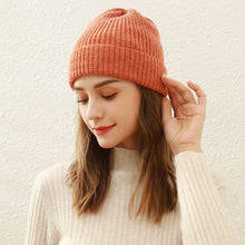Load image into Gallery viewer, Solid Color Knitted Hat Children's Autumn and Winter New Korean Knitted Hat Students All-Match Dome Woolen Cap Beanie Hat Tide