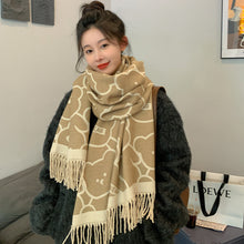 Load image into Gallery viewer, 2023 Winter New Artificial Cashmere Scarf F Letter All-Matching Long Tassel Shawl Fashion Thickened Scarf