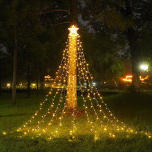 Load image into Gallery viewer, Christmas Led Five-Pointed Waterfall Light Meteor Light Decorative Light Courtyard Outdoor Star Light String