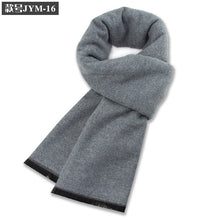 Load image into Gallery viewer, New Men's Wool Blend Jacquard Plaid Scarf Men's Winter Warm Thickened Plaid