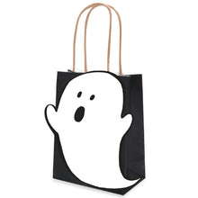 Load image into Gallery viewer, 10PCs Halloween Candy Bag Black Ghost Tote Bag DIY Black Halloween Candy Hand Bag