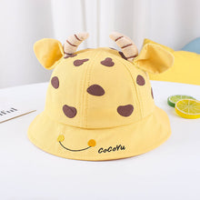 Load image into Gallery viewer, 1-3 Years Old Children Love Horn Bucket Hat Boys and Girls Sun Hat