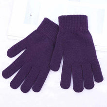 Load image into Gallery viewer, Winter Gloves Warm Gloves Thickened Fleece-Lined Elastic Knitted Gloves Men's and Women's Cold-Proof Riding Gloves