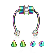 Load image into Gallery viewer, Stainless Steel Magnet Fake Nose Ring Style Supply Magnetic Nasal Splint
