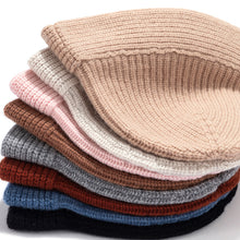 Load image into Gallery viewer, 2023 Autumn and Winter New Pure Wool Knit Hat Bucket Hat Ins Female
