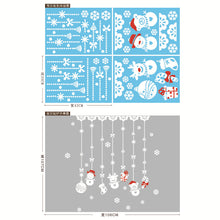 Load image into Gallery viewer, Christmas Decorations Glass Electrostatic Sticker Christmas Party Decoration Snowflake Window Stickers Christmas Hanging Ball Bell Stickers