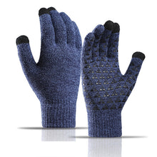 Load image into Gallery viewer, Men's and Women's Knitted Touch Screen Warm Gloves Wool Non-Slip Thickened Fleece-Lined Ski Riding Gloves