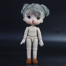 Load image into Gallery viewer, OB11 Body Doll 3D Eyes 12CM Doll 12 Removable Joint Cute Expression Girl Nude BJD Semi-finished Toys Accessories Gift for Girls