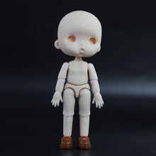 Load image into Gallery viewer, OB11 Body Doll 3D Eyes 12CM Doll 12 Removable Joint Cute Expression Girl Nude BJD Semi-finished Toys Accessories Gift for Girls