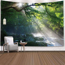 Load image into Gallery viewer, Ocean Wall Tapestry Landscape Forest Waterfall Lotus Cloth Wall Hanging Tapestries Decor Wall Carpet Beach Tapestry Home Decor