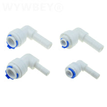 Load image into Gallery viewer, Reverse Osmosis 1/4 3/8 Hose Connection Quick Coupling 1/4 3/8 Stem L Straight Tee RO Water Aquarium Plastic Joint Pipe Fitting