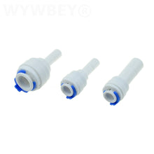 Load image into Gallery viewer, Reverse Osmosis 1/4 3/8 Hose Connection Quick Coupling 1/4 3/8 Stem L Straight Tee RO Water Aquarium Plastic Joint Pipe Fitting