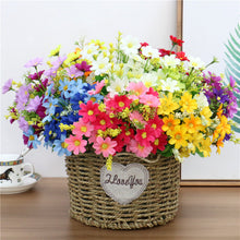 Load image into Gallery viewer, One Bouquet 7 Branch 28 Heads Cute Silk Daisy Artificial Decorative Flower DIY Wedding Flower Bouquet Home Room Table Decoration