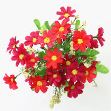 Load image into Gallery viewer, One Bouquet 7 Branch 28 Heads Cute Silk Daisy Artificial Decorative Flower DIY Wedding Flower Bouquet Home Room Table Decoration