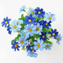 Load image into Gallery viewer, One Bouquet 7 Branch 28 Heads Cute Silk Daisy Artificial Decorative Flower DIY Wedding Flower Bouquet Home Room Table Decoration