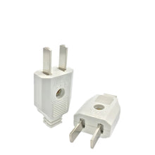 Load image into Gallery viewer, 2 Pin AC Electrical Power Male Plug Female Socket Outlet Adaptor Adapter w/ Wire Rewireable Extension Cord Connector