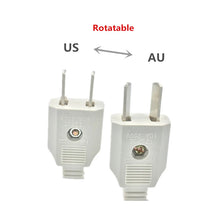 Load image into Gallery viewer, 2 Pin AC Electrical Power Male Plug Female Socket Outlet Adaptor Adapter w/ Wire Rewireable Extension Cord Connector