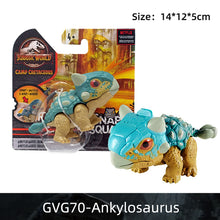 Load image into Gallery viewer, Original Mattel Jurassic World snap squad dinosaurs Indominus Rex Baryonyx Mosasauru bumy Ankylosaurus children's toys for boys