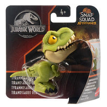 Load image into Gallery viewer, Original Mattel Jurassic World snap squad dinosaurs Indominus Rex Baryonyx Mosasauru bumy Ankylosaurus children's toys for boys