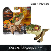 Load image into Gallery viewer, Original Mattel Jurassic World snap squad dinosaurs Indominus Rex Baryonyx Mosasauru bumy Ankylosaurus children's toys for boys