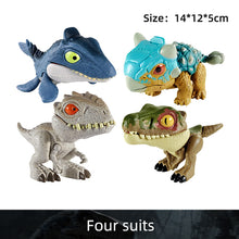 Load image into Gallery viewer, Original Mattel Jurassic World snap squad dinosaurs Indominus Rex Baryonyx Mosasauru bumy Ankylosaurus children's toys for boys